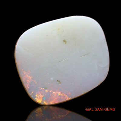 Natural Fire Opal Gemstone 2.10 Cts Loose Fancy Cabochon From Australia 10x9x2 mm AB-797