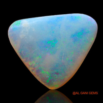 Natural Untreated Fire Opal Loose Gemstone Trillion Cabochon From Australia 2.05 Cts 11x9x3 mm AB-798
