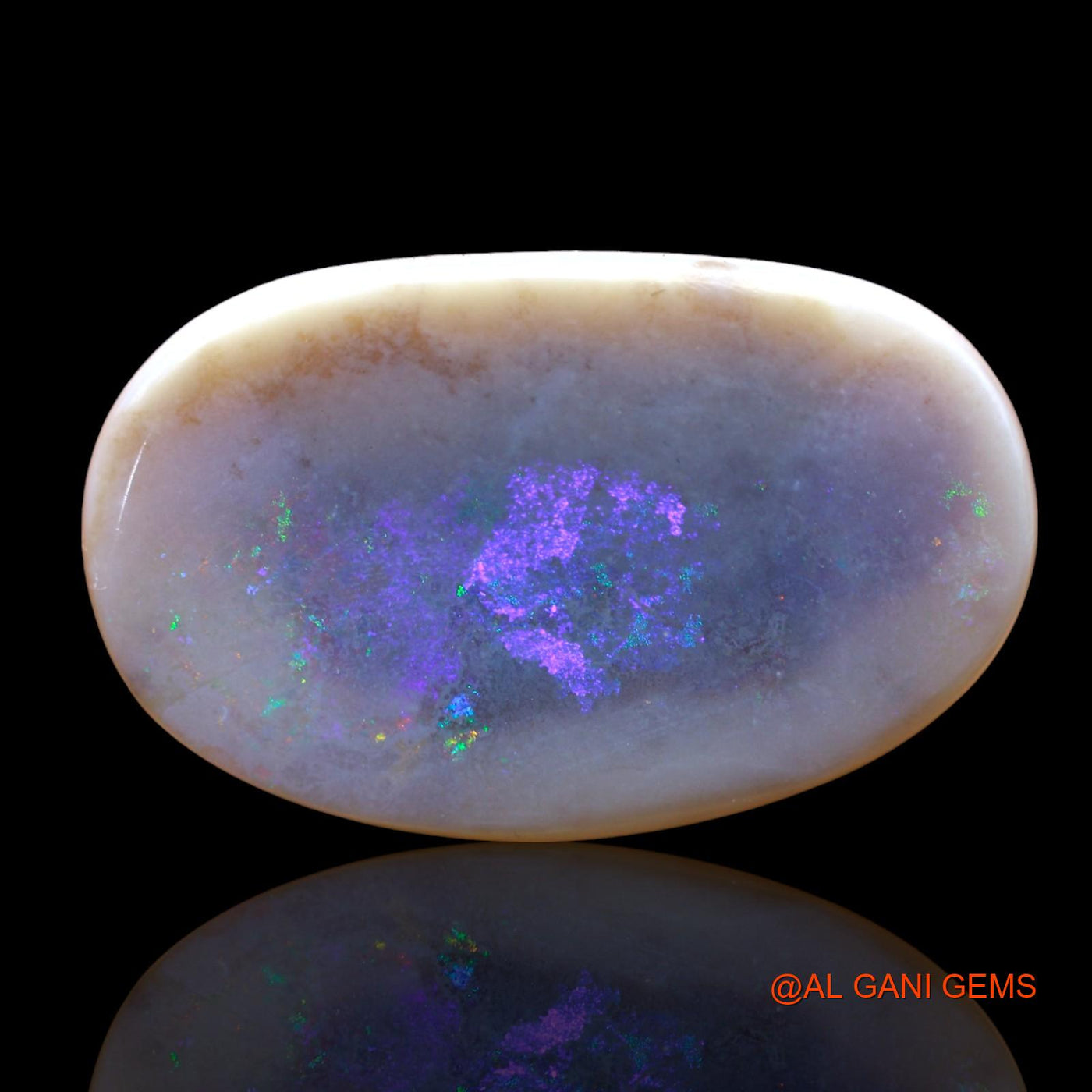 11.00 Cts Natural Australian Fire Opal Loose Gemstone Fancy Cabochon 25x15x4 mm AB-801