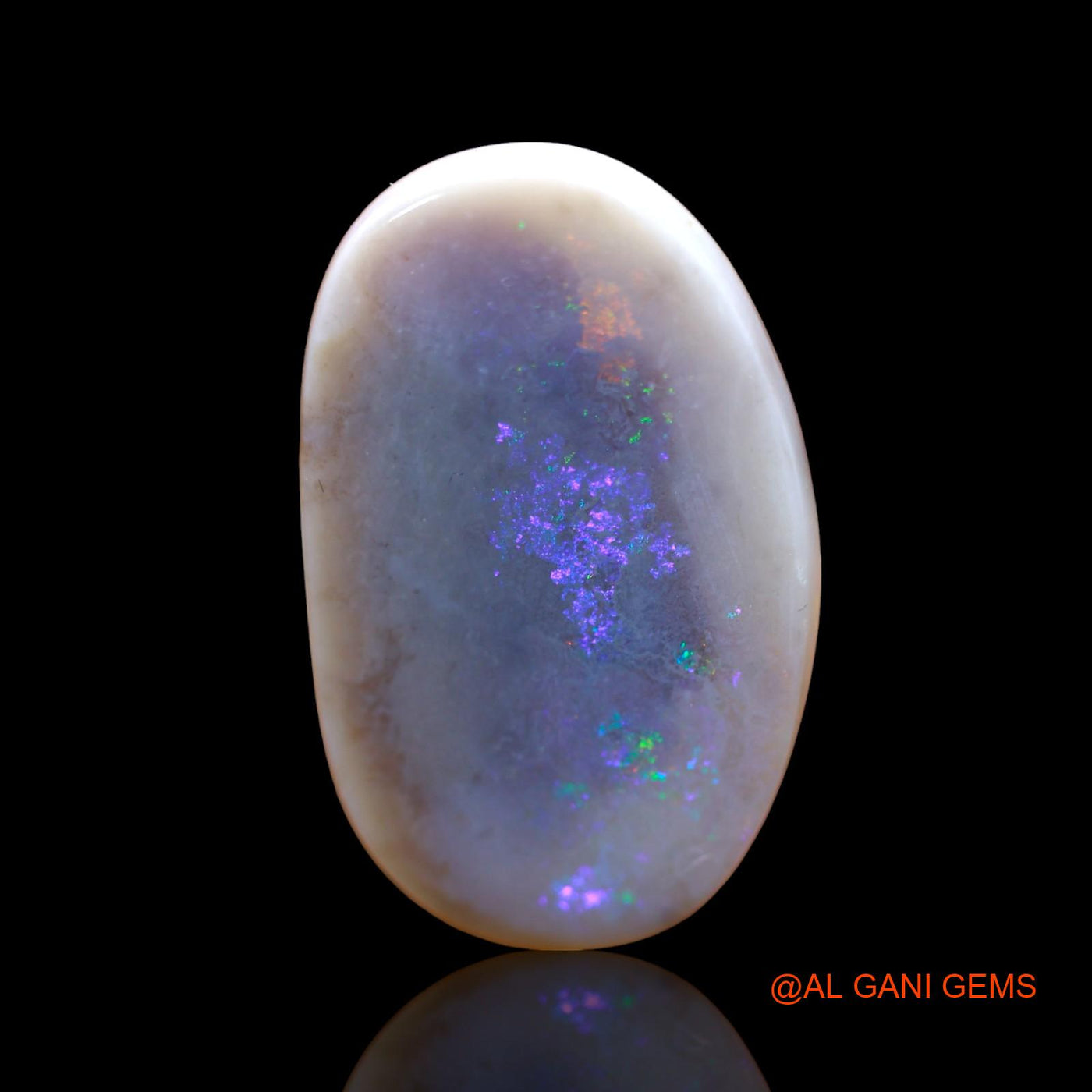 11.00 Cts Natural Australian Fire Opal Loose Gemstone Fancy Cabochon 25x15x4 mm AB-801
