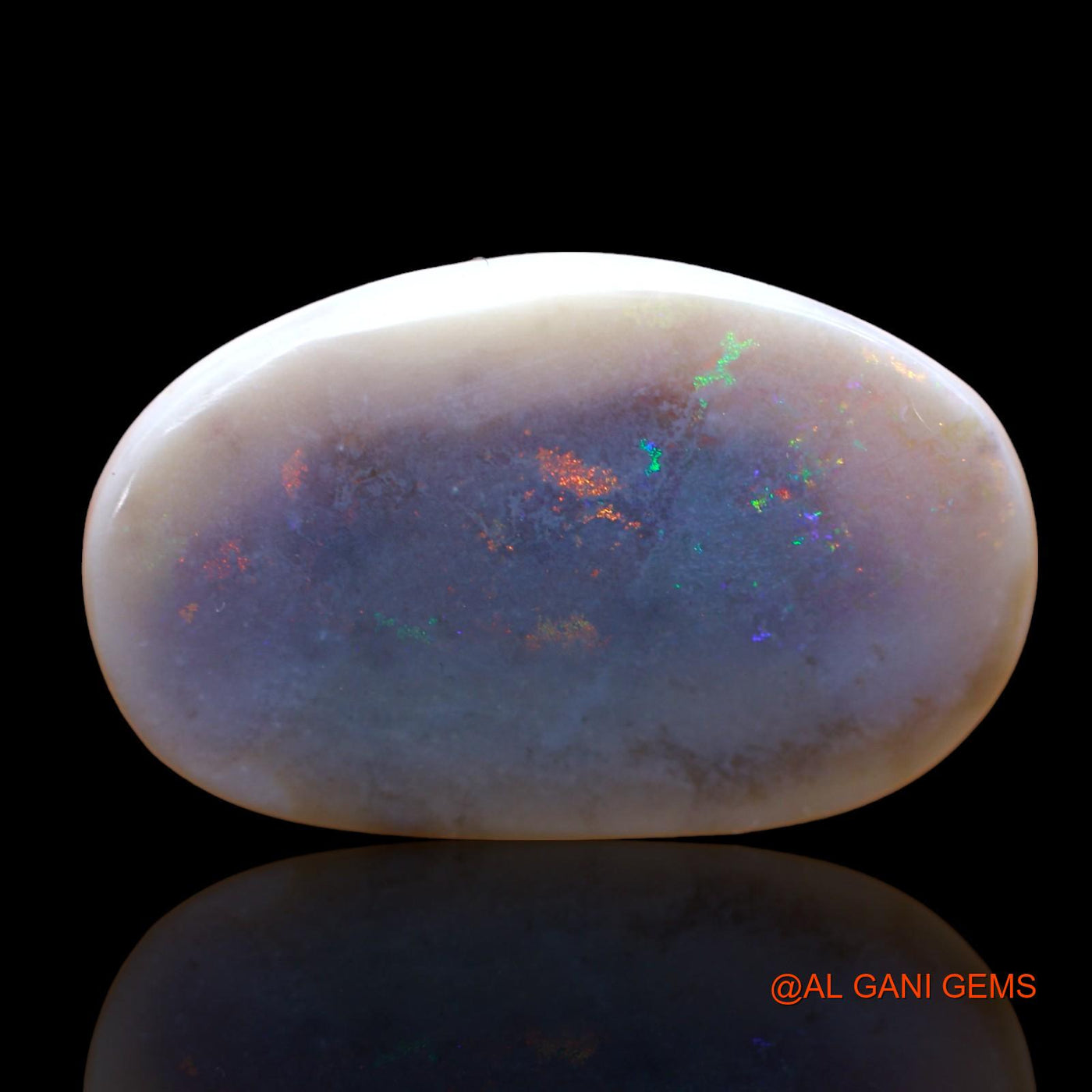 11.00 Cts Natural Australian Fire Opal Loose Gemstone Fancy Cabochon 25x15x4 mm AB-801