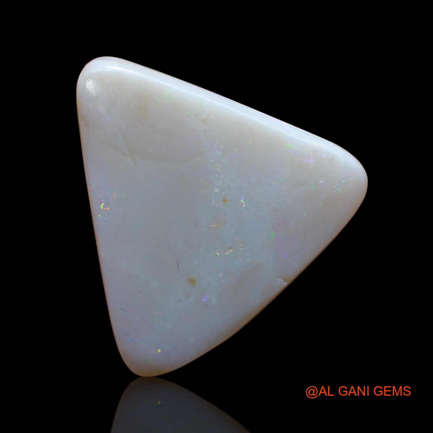 9.00 Cts Natural Australian Fire Opal Loose Gemstone Trillion Cabochon 22x21x3 mm AB-802