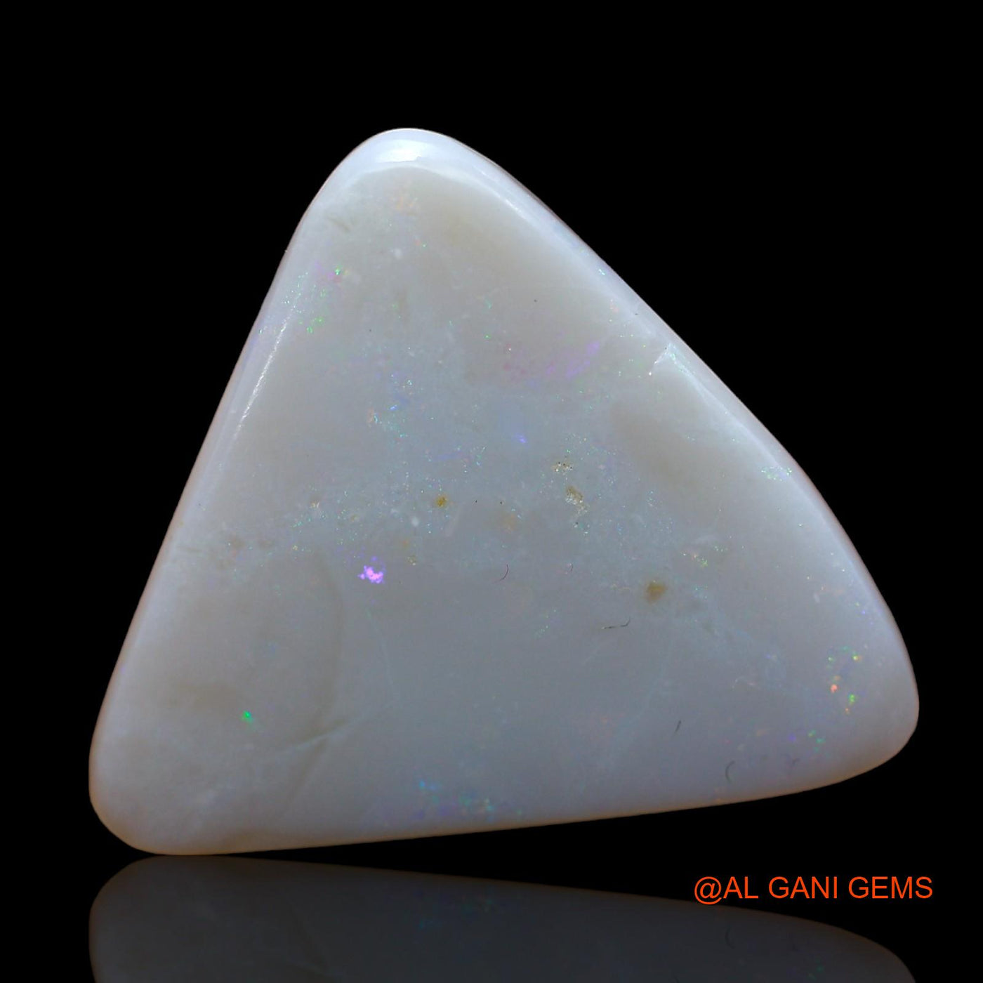 9.00 Cts Natural Australian Fire Opal Loose Gemstone Trillion Cabochon 22x21x3 mm AB-802