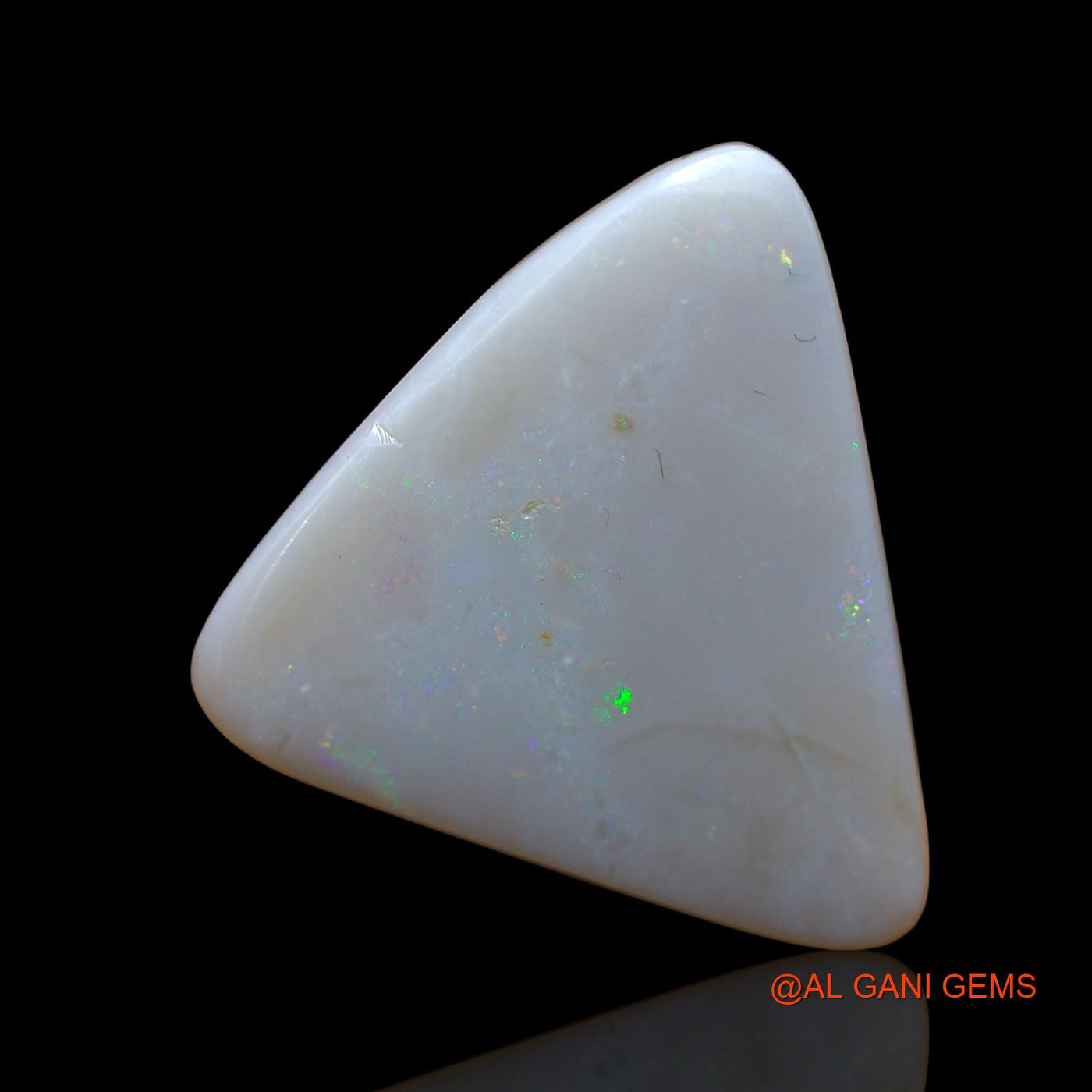 9.00 Cts Natural Australian Fire Opal Loose Gemstone Trillion Cabochon 22x21x3 mm AB-802