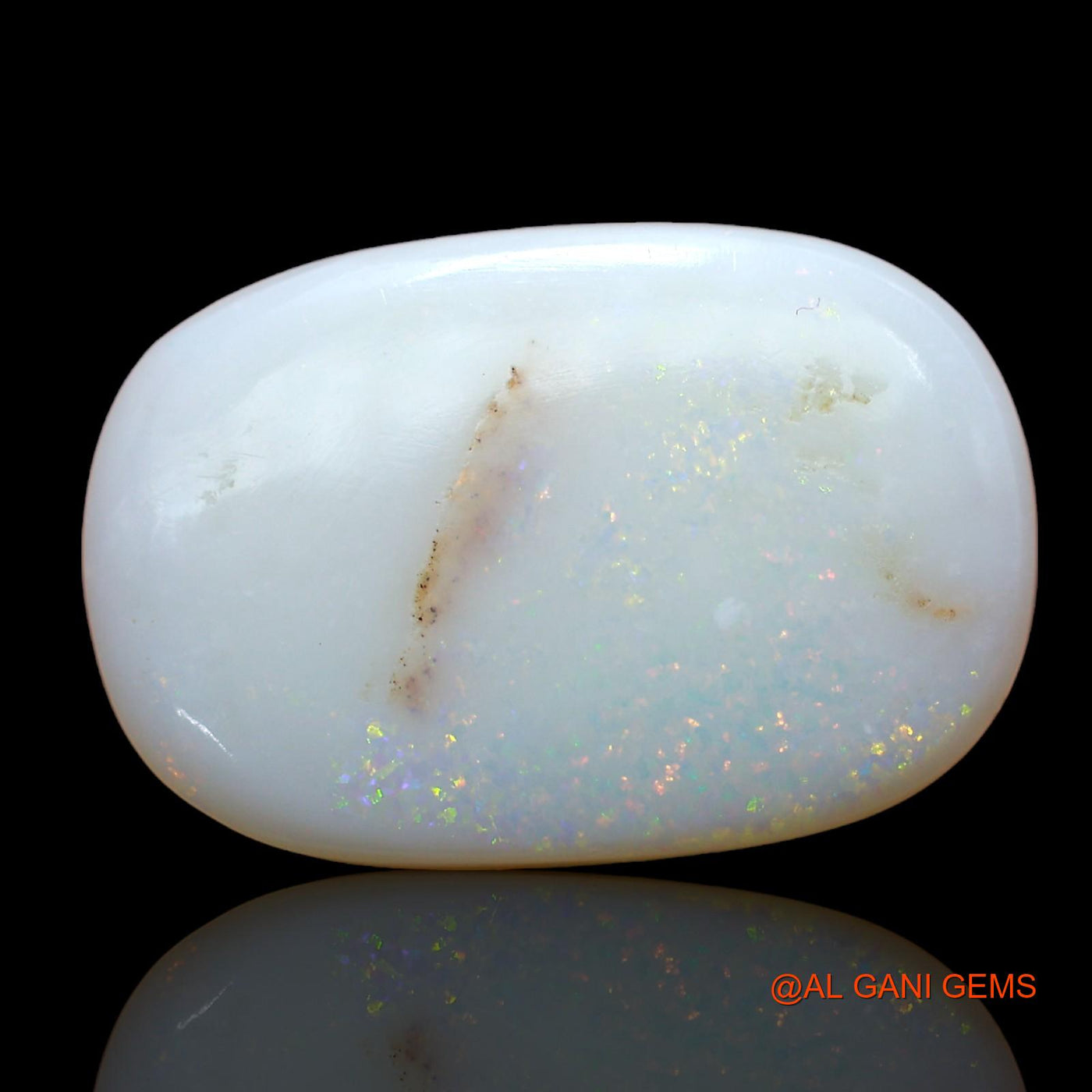 11.00 Cts Natural Australian Fire Opal Loose Gemstone Oval Cabochon 21x14x4 mm AB-805