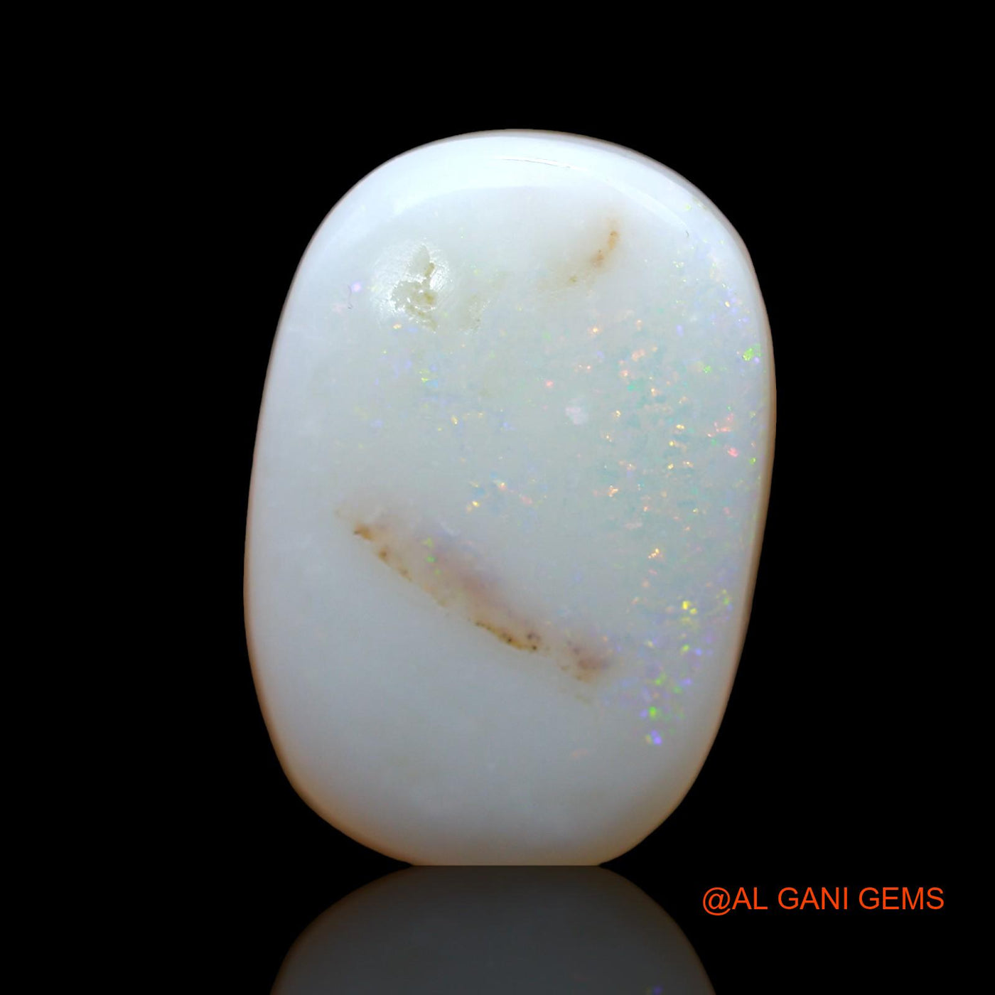 11.00 Cts Natural Australian Fire Opal Loose Gemstone Oval Cabochon 21x14x4 mm AB-805