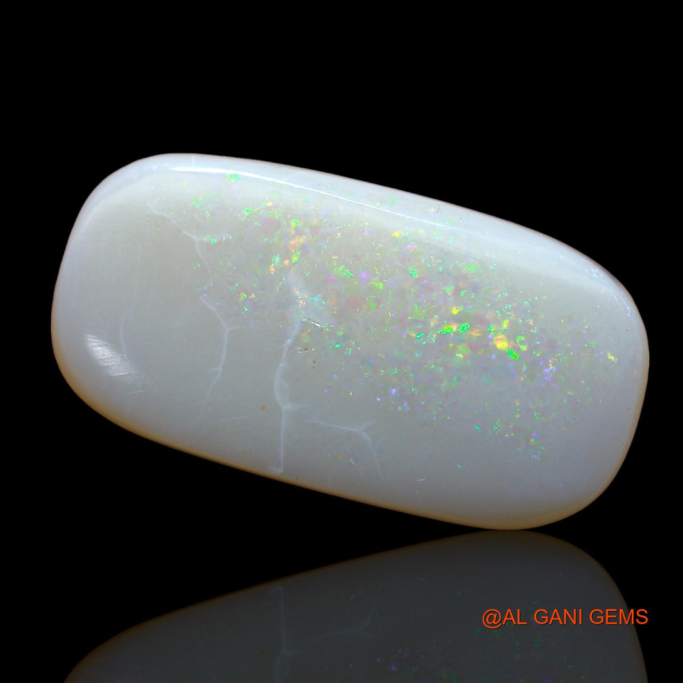 10.00 Cts Natural Australian Fire Opal Loose Gemstone Oval Cabochon 22x11x4 mm AB-806