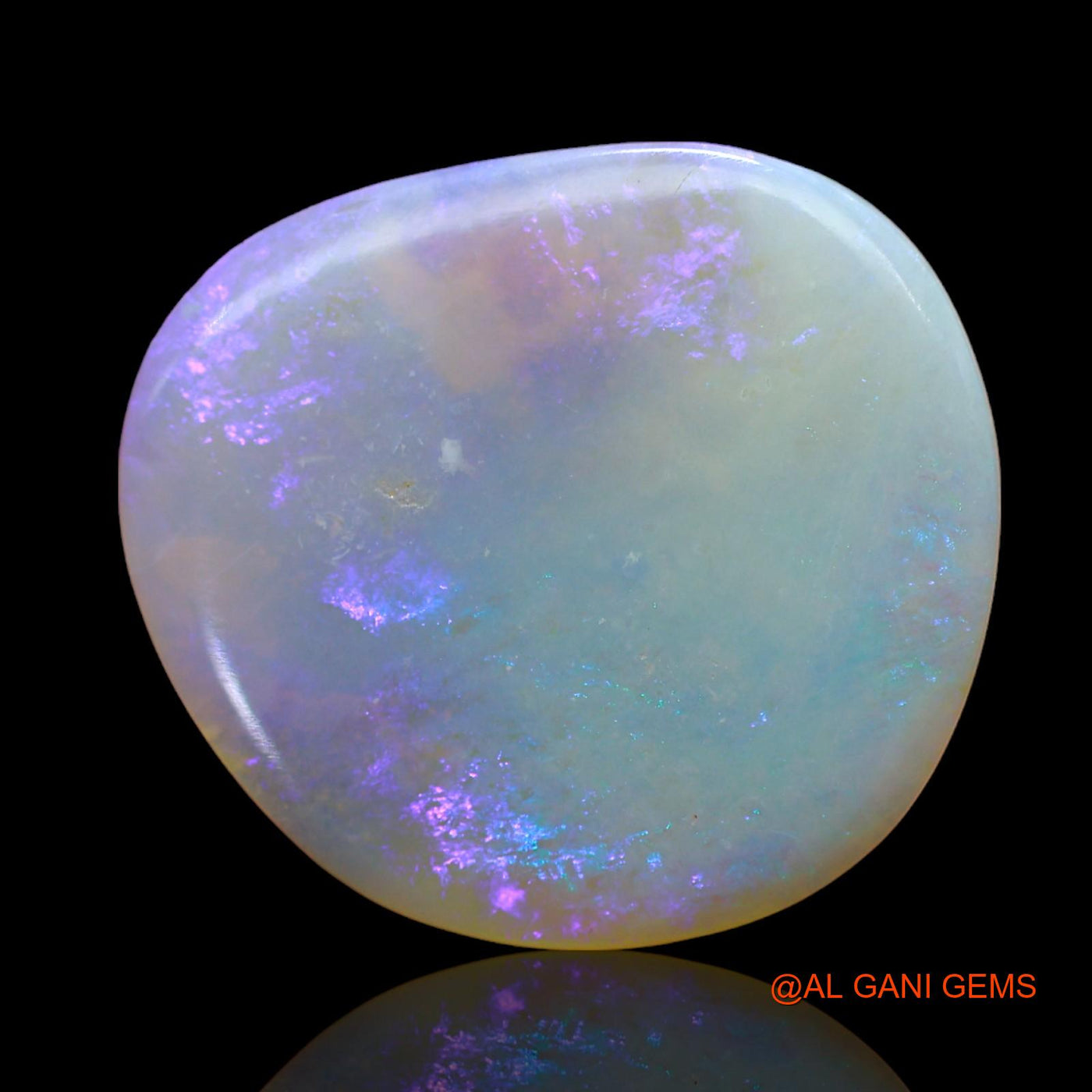 7.00 Cts Unheated Australian Fire Opal Loose Gemstone Fancy Cabochon Natural 20x18x2 mm AB-807