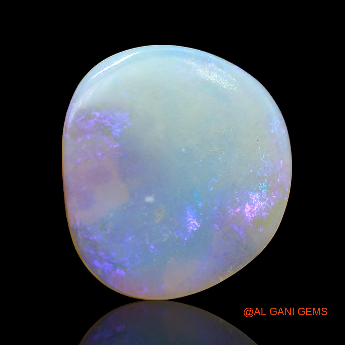 7.00 Cts Unheated Australian Fire Opal Loose Gemstone Fancy Cabochon Natural 20x18x2 mm AB-807