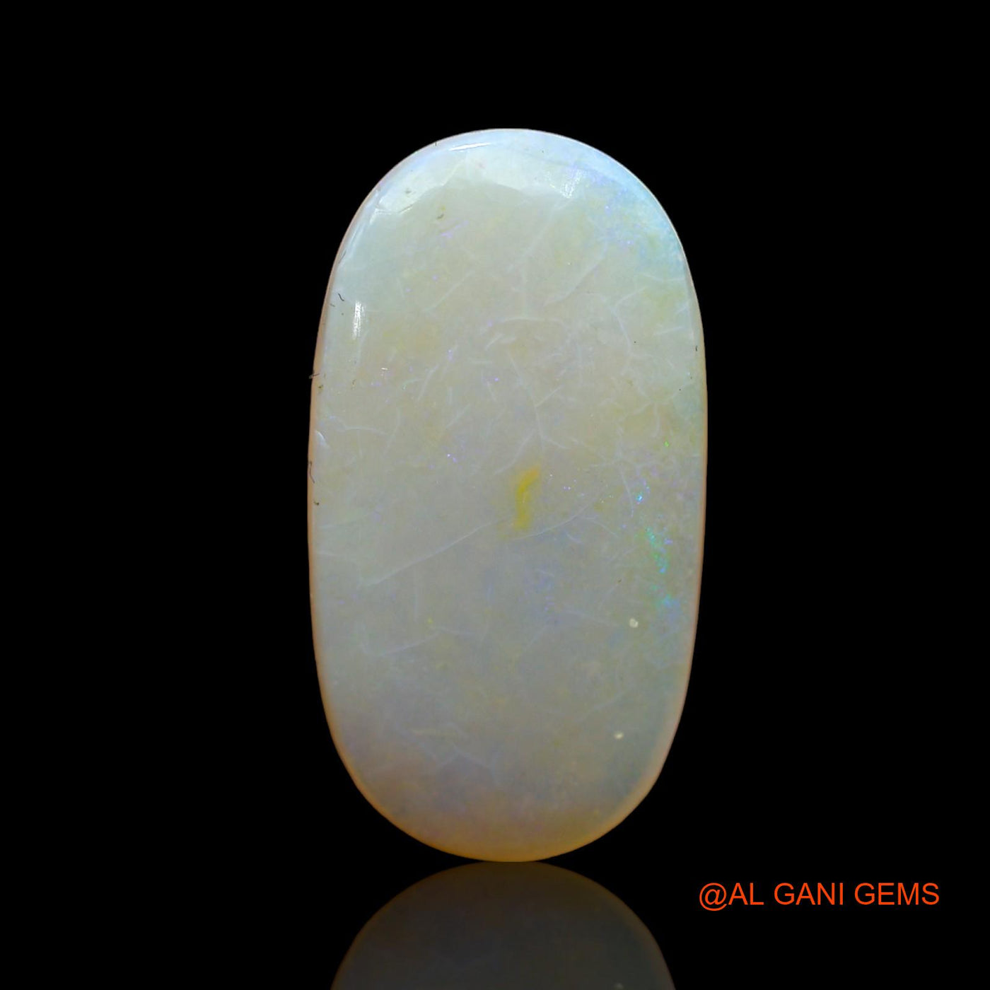 7.00 Cts Natural Australian Fire Opal Loose Gemstone Oval Cabochon 23x12x3 mm AB-808