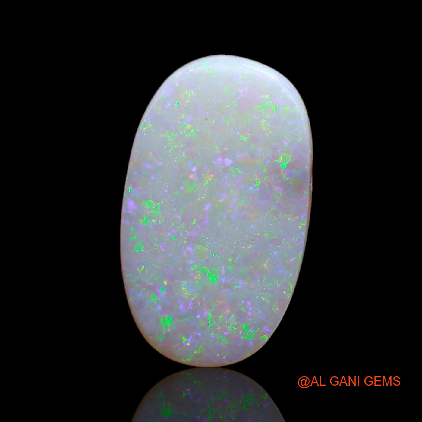 3.20 Cts Natural Australian Fire Opal Loose Gemstone Oval Cabochon 17x10x1 mm AB-80