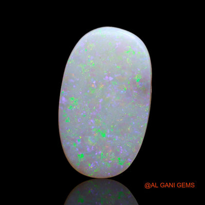 3.20 Cts Natural Australian Fire Opal Loose Gemstone Oval Cabochon 17x10x1 mm AB-80