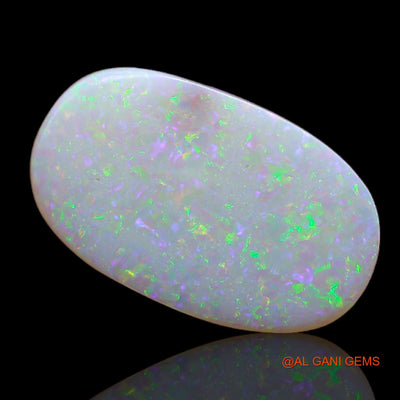 3.20 Cts Natural Australian Fire Opal Loose Gemstone Oval Cabochon 17x10x1 mm AB-80