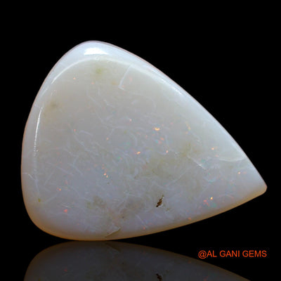 Natural Fire Opal Gemstone 7.00 Cts Loose Pear Cabochon From Australia 20x16x3 mm AB-812
