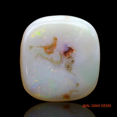 15.00 Cts Natural Australian Fire Opal Loose Gemstone Fancy Cabochon 17x16x6 mm AB-813