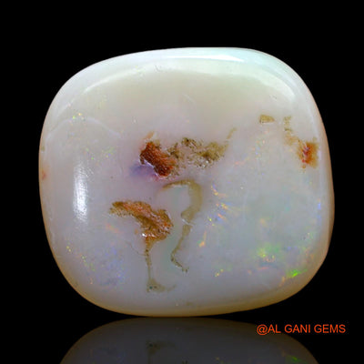 15.00 Cts Natural Australian Fire Opal Loose Gemstone Fancy Cabochon 17x16x6 mm AB-813