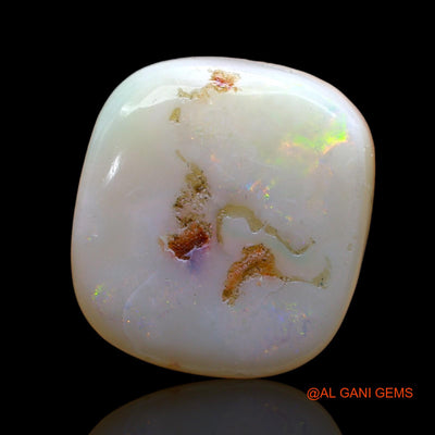 15.00 Cts Natural Australian Fire Opal Loose Gemstone Fancy Cabochon 17x16x6 mm AB-813