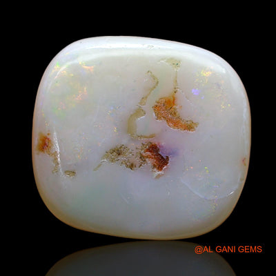 15.00 Cts Natural Australian Fire Opal Loose Gemstone Fancy Cabochon 17x16x6 mm AB-813