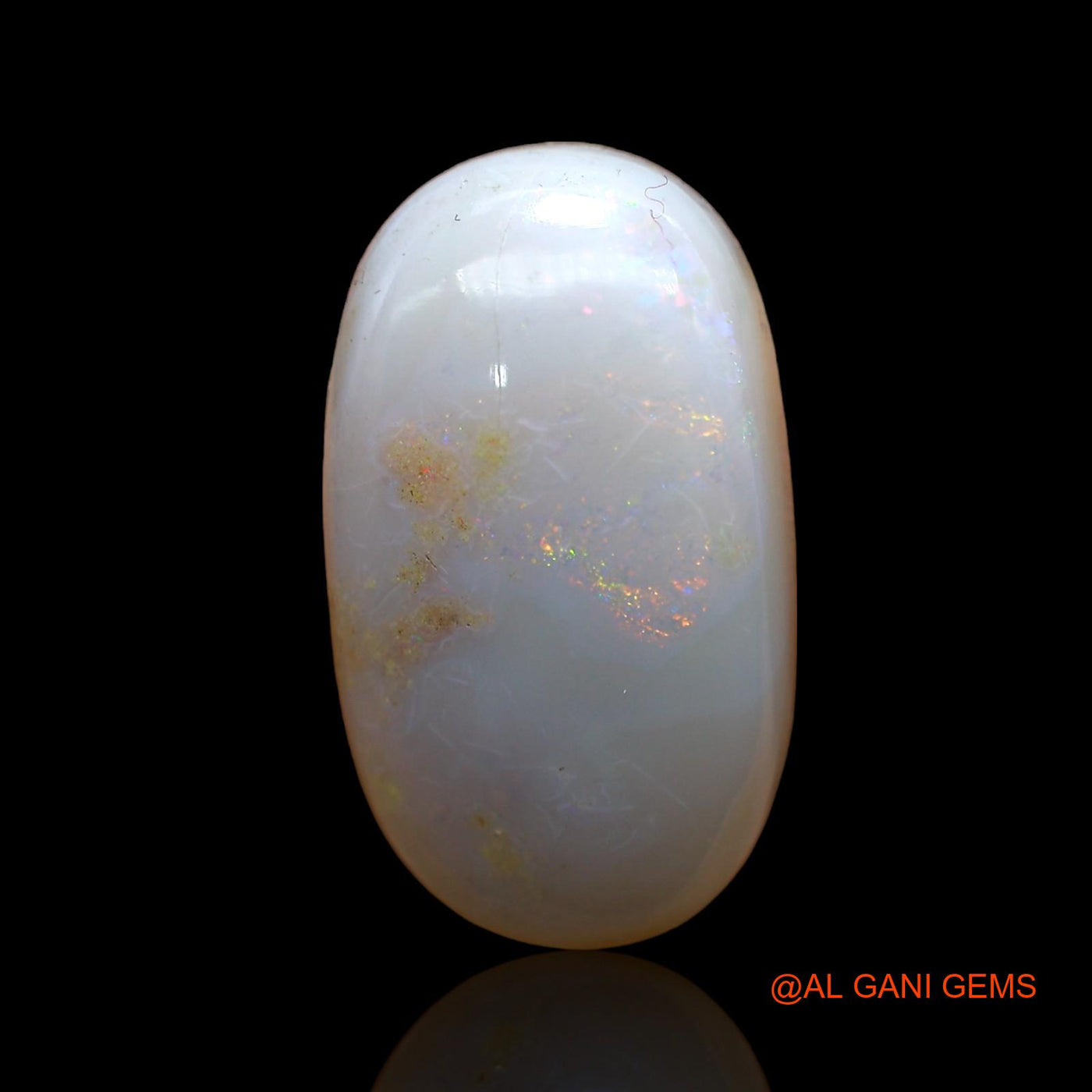 9.00 Cts Natural Australian Fire Opal Loose Gemstone Oval Cabochon 21x12x5 mm AB-815