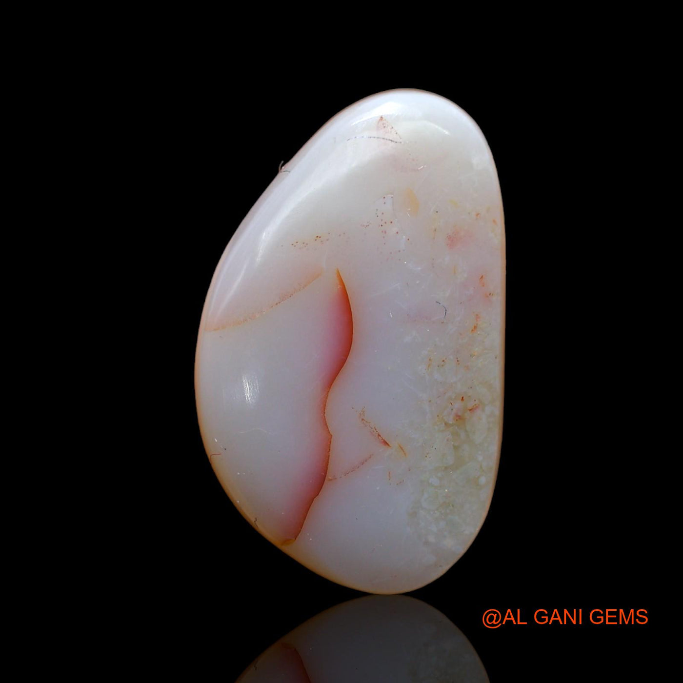 8.00 Cts Unheated Australian Fire Opal Loose Gemstone Fancy Cabochon Natural 20x12x5 mm AB-817