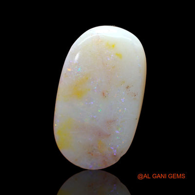 Natural Fire Opal Gemstone 9.00 Cts Loose Oval Cabochon From Australia 20x12x5 mm AB-818