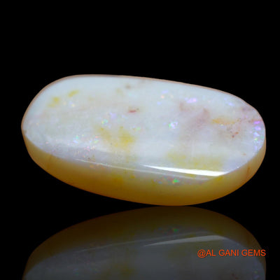 Natural Fire Opal Gemstone 9.00 Cts Loose Oval Cabochon From Australia 20x12x5 mm AB-818