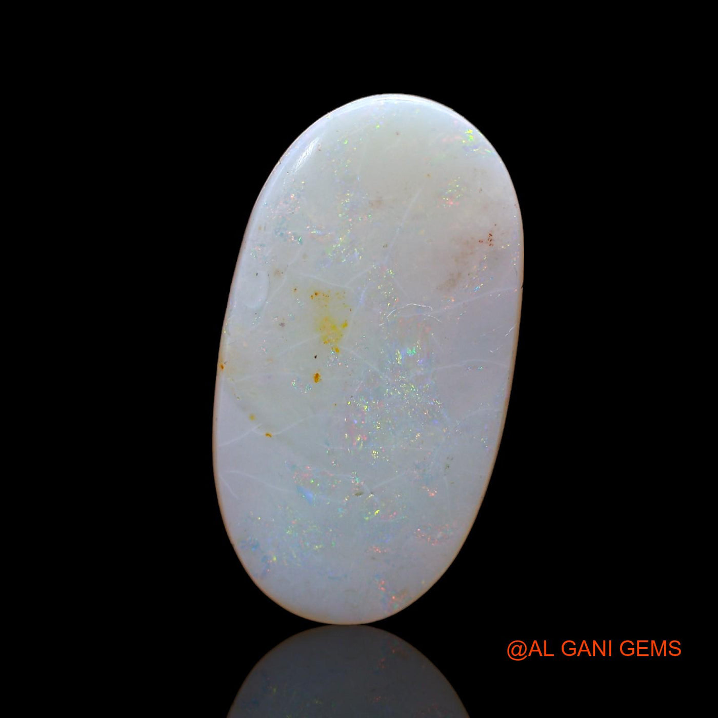 5.00 Cts Unheated Australian Fire Opal Loose Gemstone Oval Cabochon Natural 22x12x2 mm AB-819