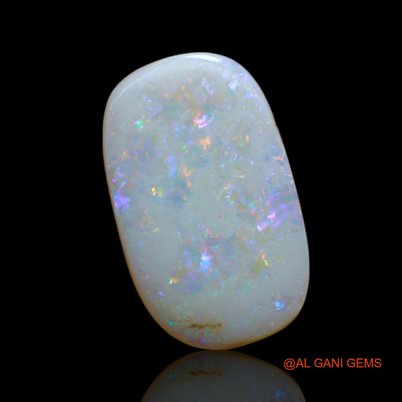 Natural Untreated Fire Opal Loose Gemstone Oval Cabochon From Australia 6.15 Cts 19x12x3 mm AB-81