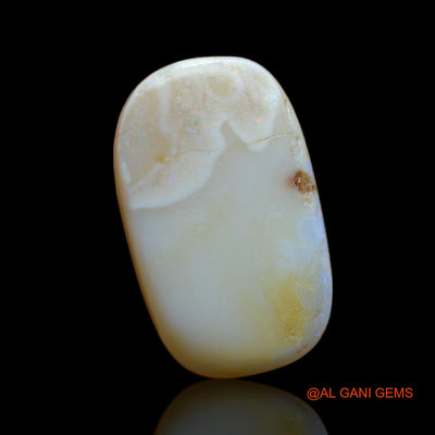 Natural Untreated Fire Opal Loose Gemstone Oval Cabochon From Australia 6.15 Cts 19x12x3 mm AB-81