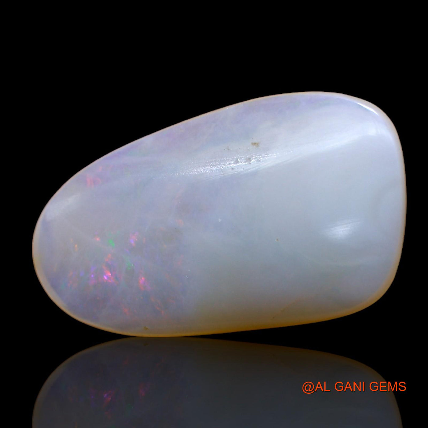 Natural Fire Opal Gemstone 4.00 Cts Loose Fancy Cabochon From Australia 20x12x3 mm AB-820