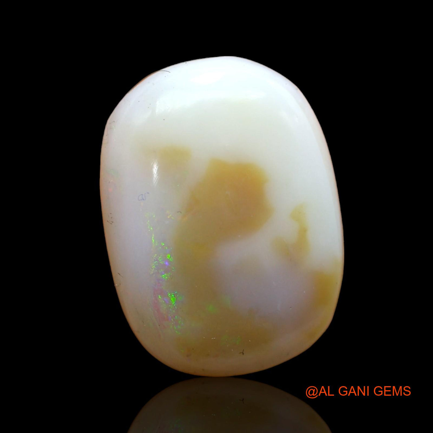 Natural Fire Opal Gemstone 8.00 Cts Loose Oval Cabochon From Australia 18x13x4 mm AB-821