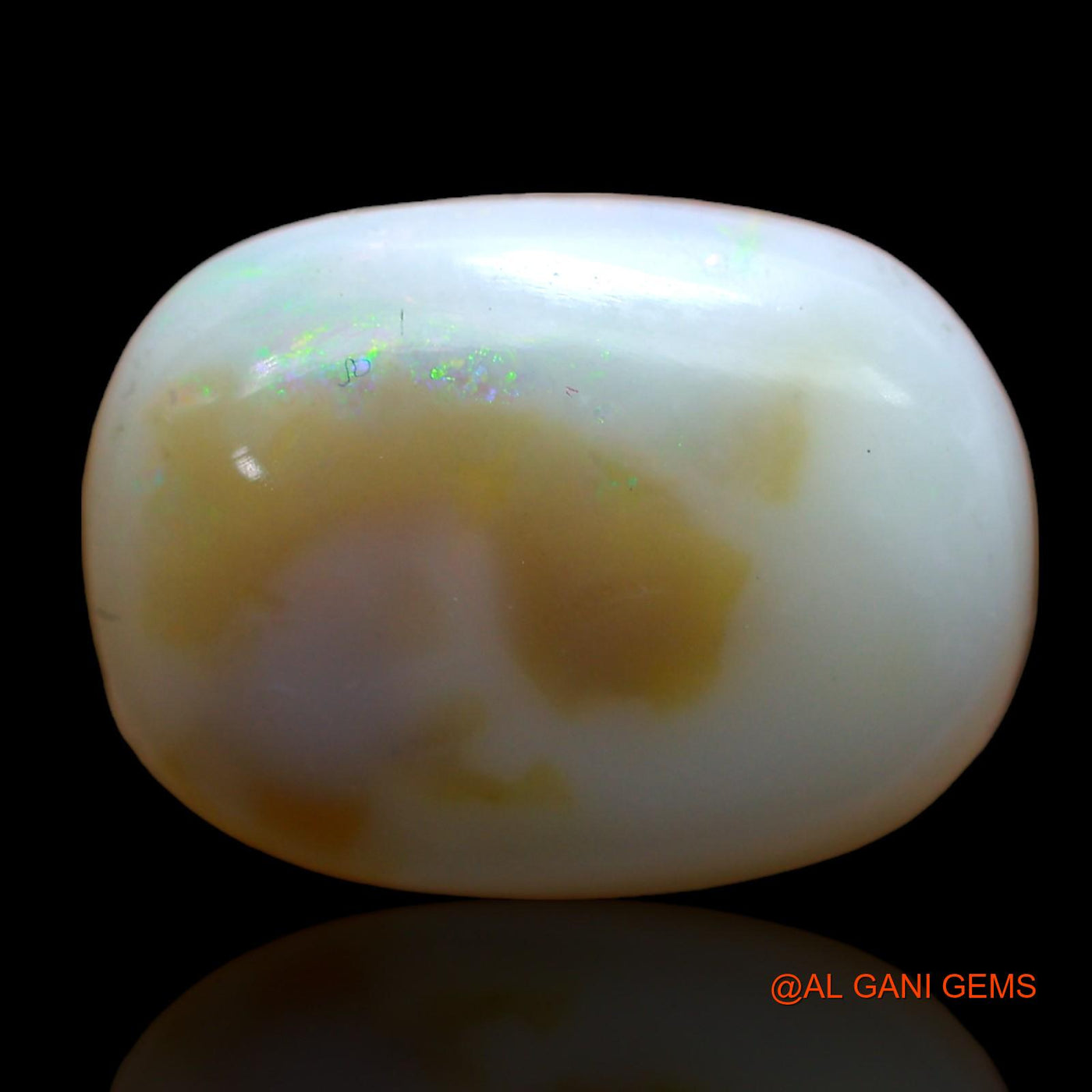 Natural Fire Opal Gemstone 8.00 Cts Loose Oval Cabochon From Australia 18x13x4 mm AB-821