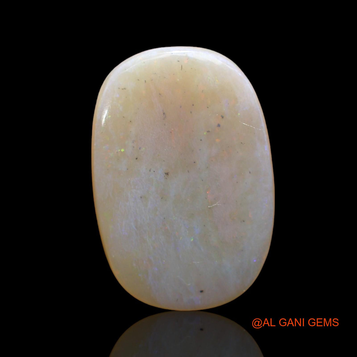 Natural Fire Opal Gemstone 5.00 Cts Loose Oval Cabochon From Australia 19x13x2 mm AB-823