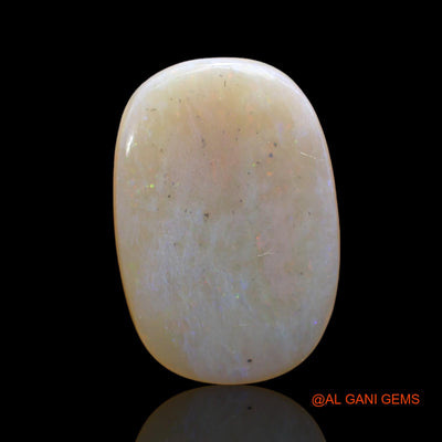 Natural Fire Opal Gemstone 5.00 Cts Loose Oval Cabochon From Australia 19x13x2 mm AB-823