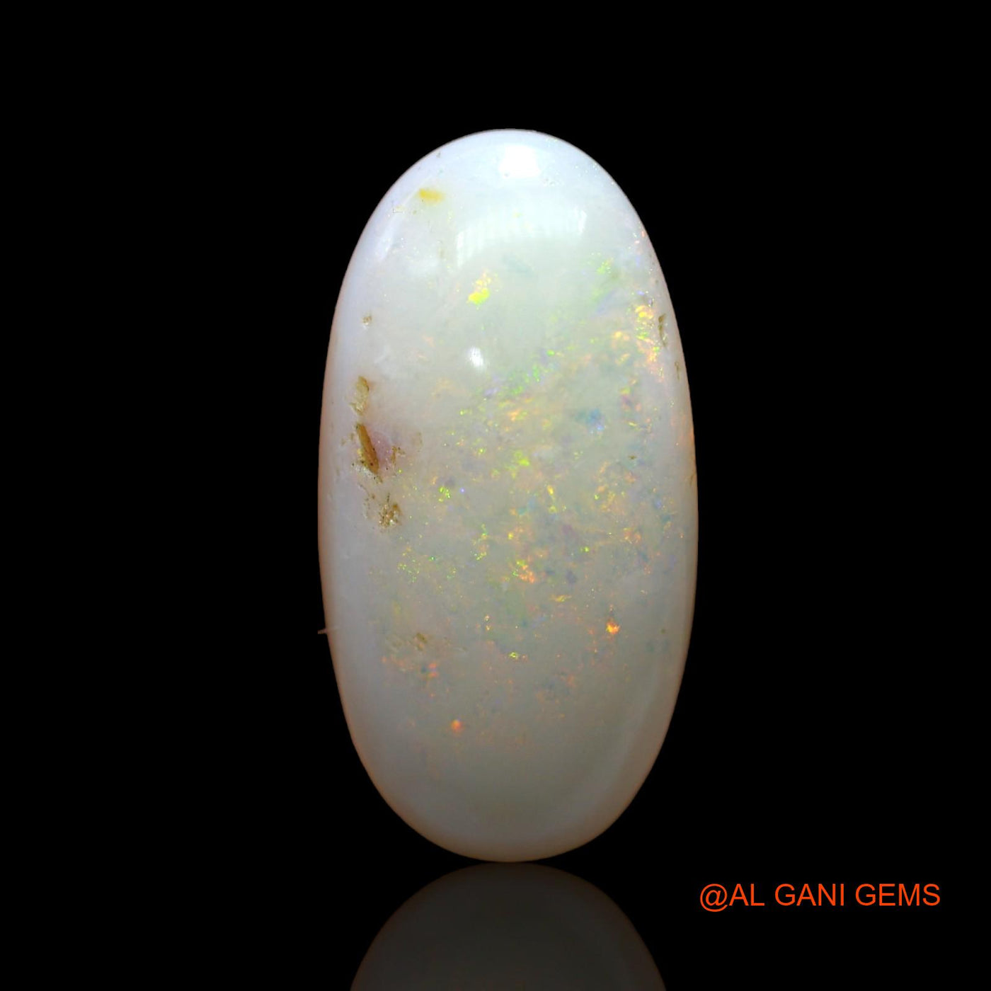Natural Untreated Fire Opal Loose Gemstone Oval Cabochon From Australia 6.00 Cts 21x10x4 mm AB-824