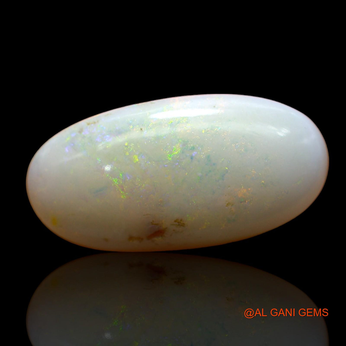 Natural Untreated Fire Opal Loose Gemstone Oval Cabochon From Australia 6.00 Cts 21x10x4 mm AB-824