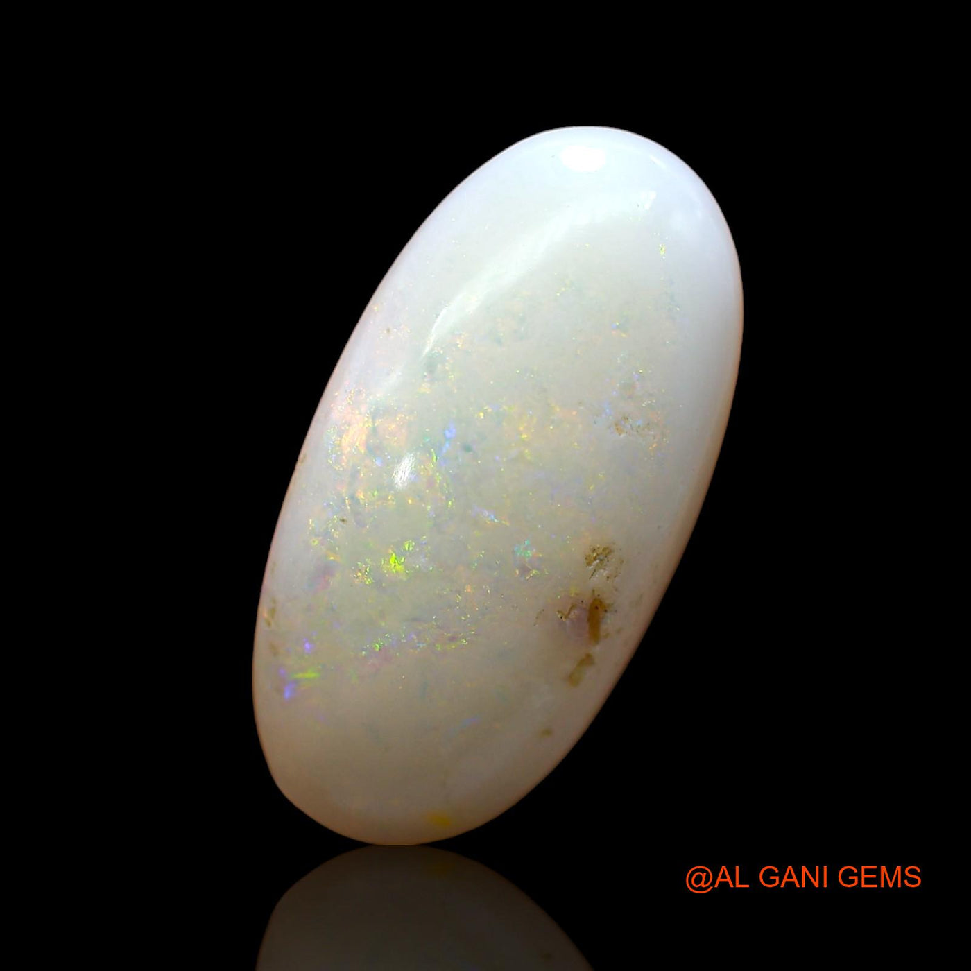 Natural Untreated Fire Opal Loose Gemstone Oval Cabochon From Australia 6.00 Cts 21x10x4 mm AB-824