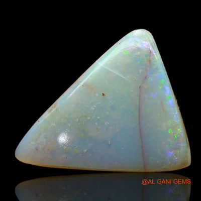 6.00 Cts Natural Australian Fire Opal Loose Gemstone Trillion Cabochon 17x14x4 mm AB-827