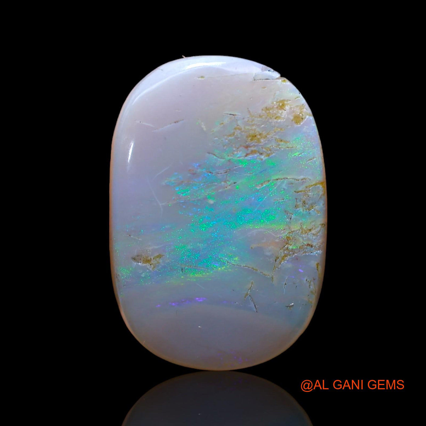 5.00 Cts Natural Australian Fire Opal Loose Gemstone Oval Cabochon 17x12x3 mm AB-828