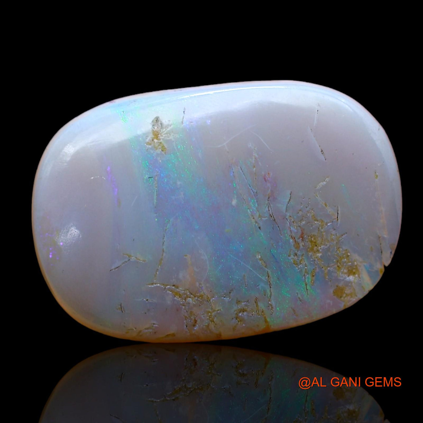 5.00 Cts Natural Australian Fire Opal Loose Gemstone Oval Cabochon 17x12x3 mm AB-828