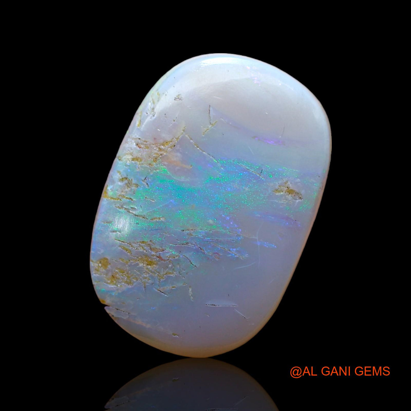 5.00 Cts Natural Australian Fire Opal Loose Gemstone Oval Cabochon 17x12x3 mm AB-828