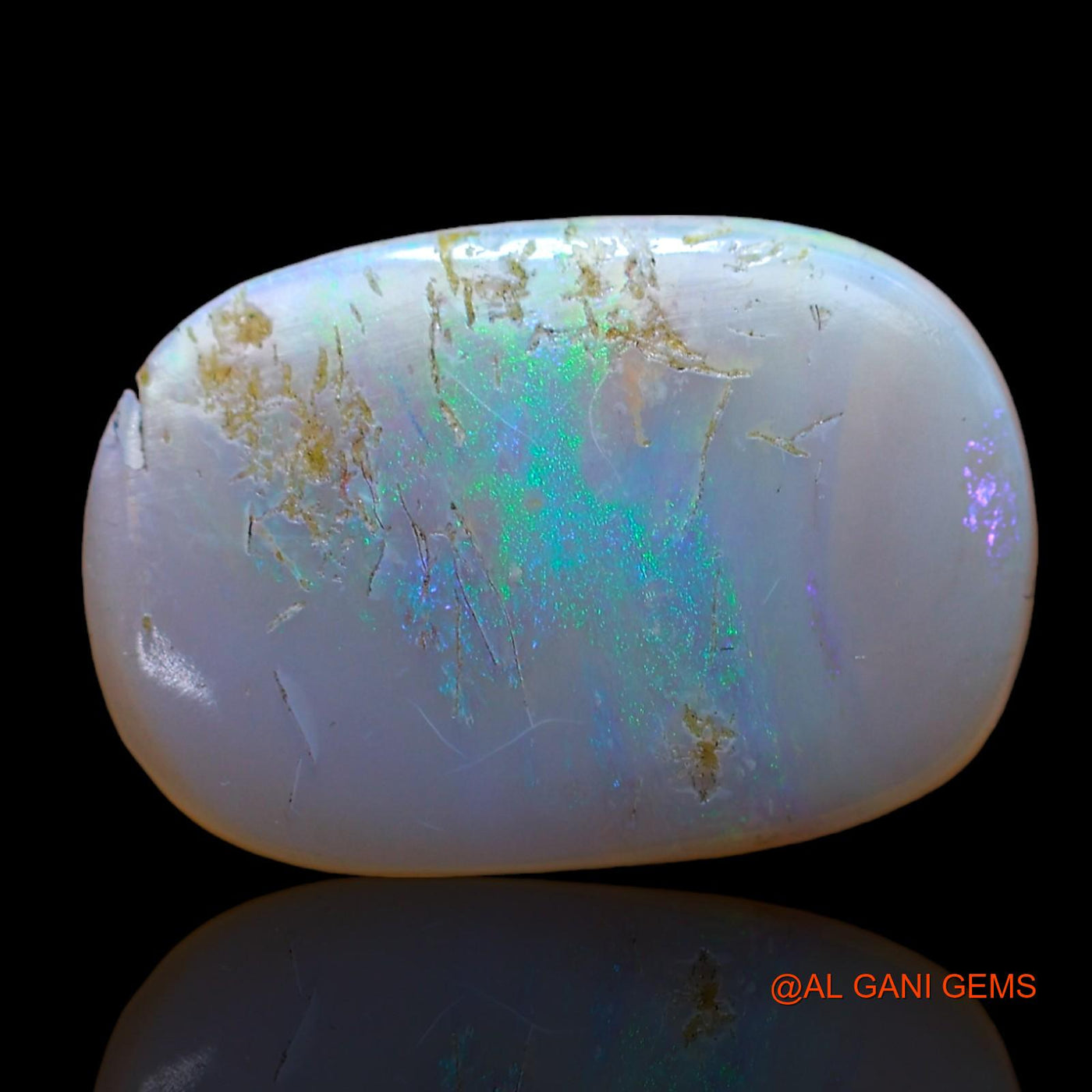 5.00 Cts Natural Australian Fire Opal Loose Gemstone Oval Cabochon 17x12x3 mm AB-828