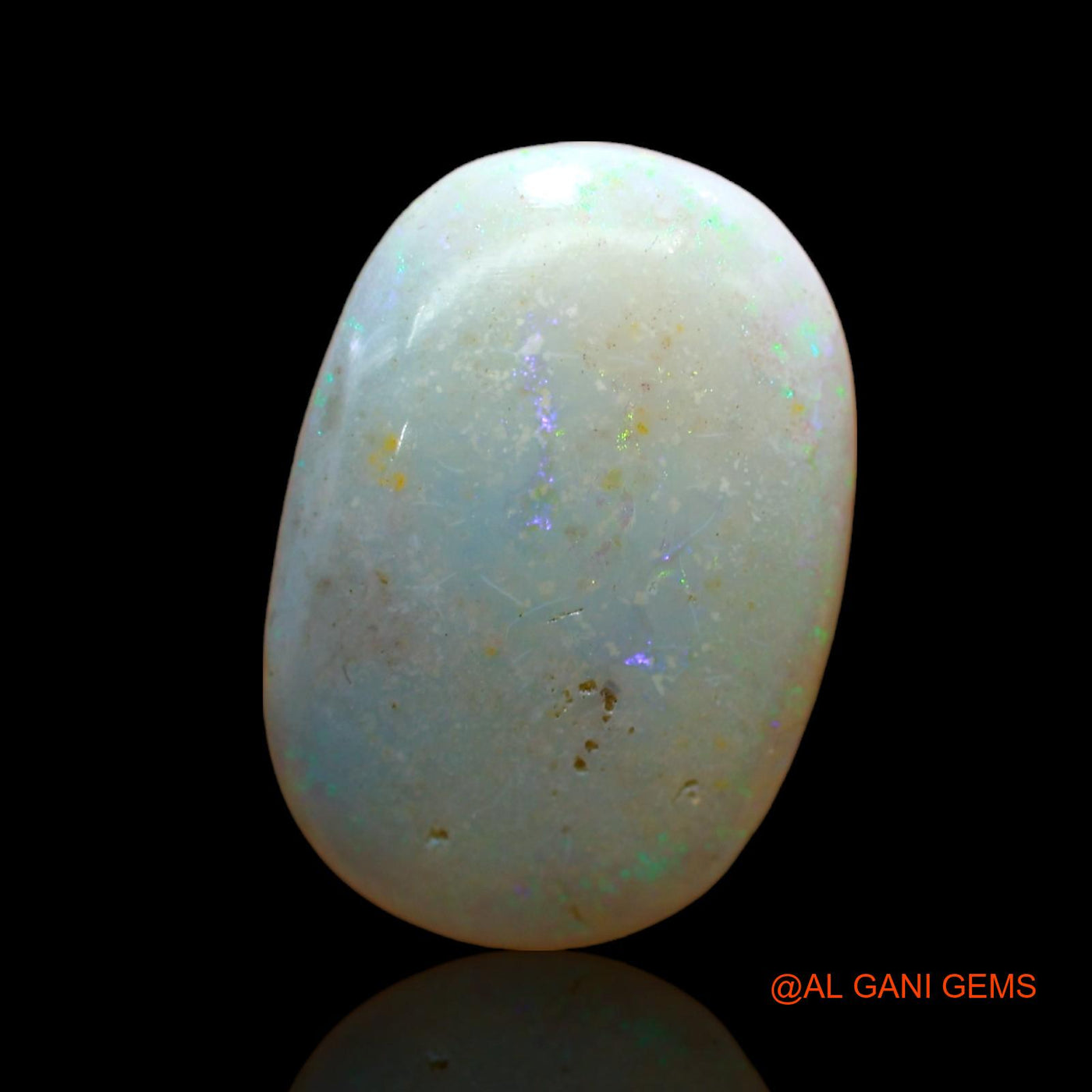 Natural Fire Opal Gemstone 5.00 Cts Loose Oval Cabochon From Australia 17x12x3 mm AB-830