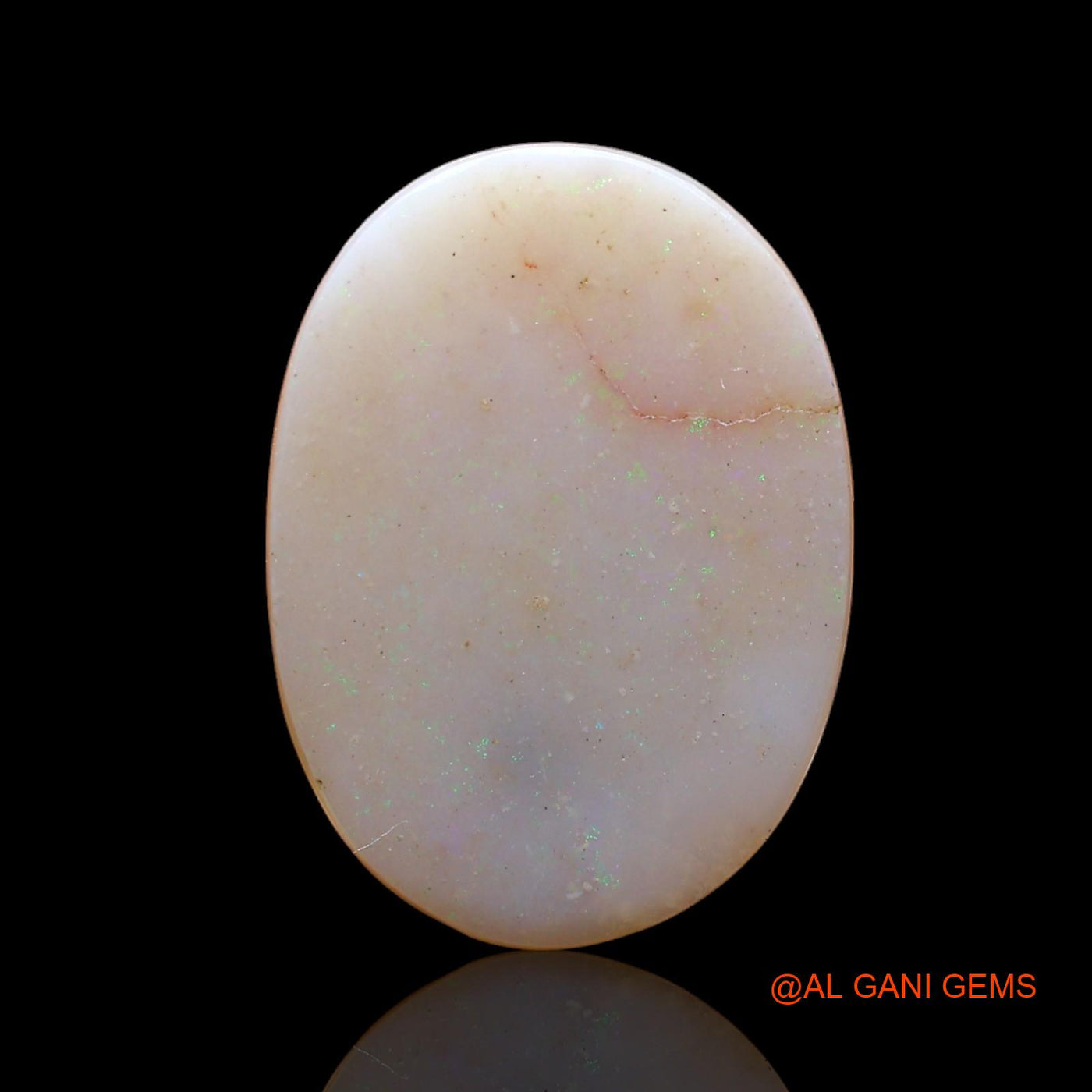 7.00 Cts Natural Australian Fire Opal Loose Gemstone Oval Cabochon 18x13x4 mm AB-831