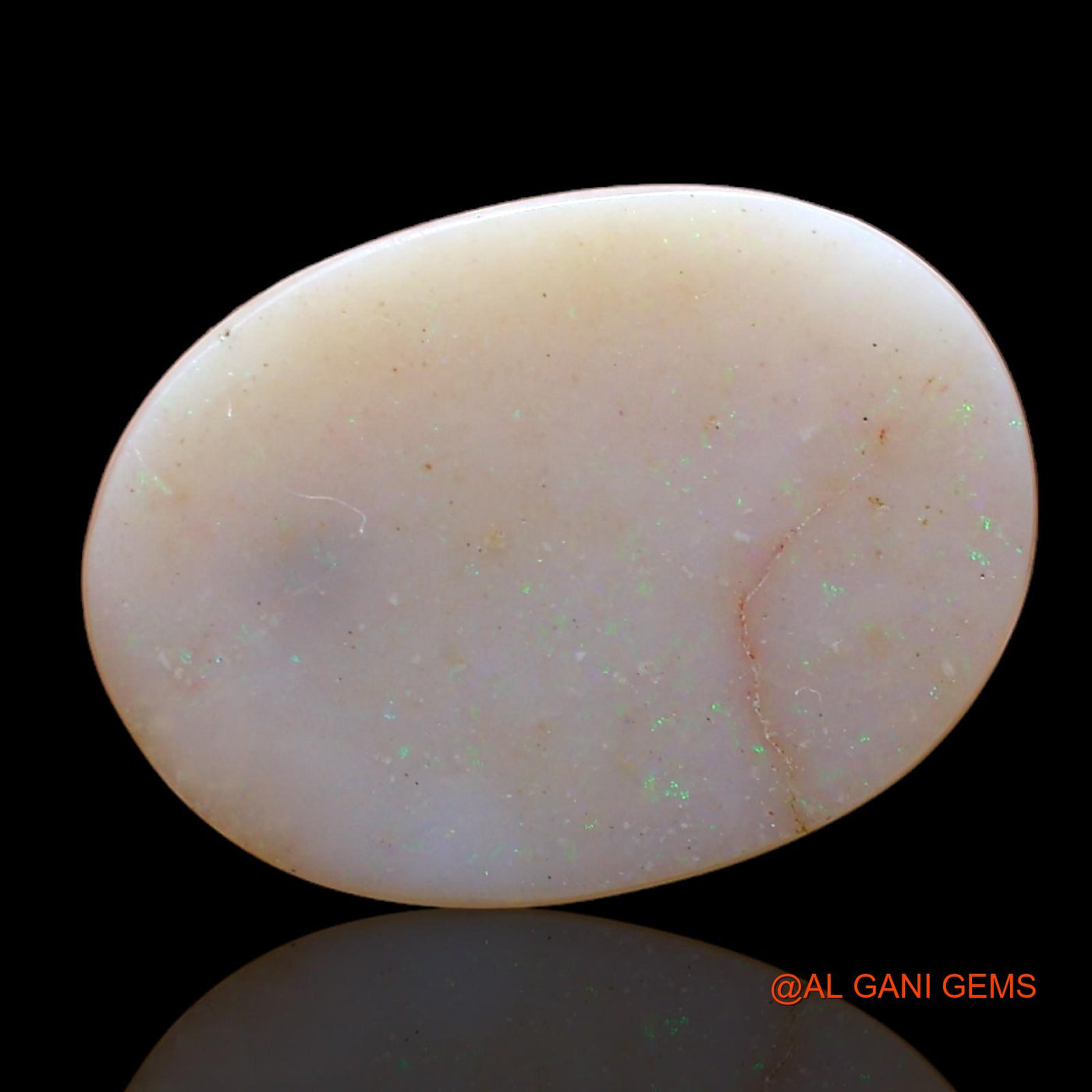 7.00 Cts Natural Australian Fire Opal Loose Gemstone Oval Cabochon 18x13x4 mm AB-831