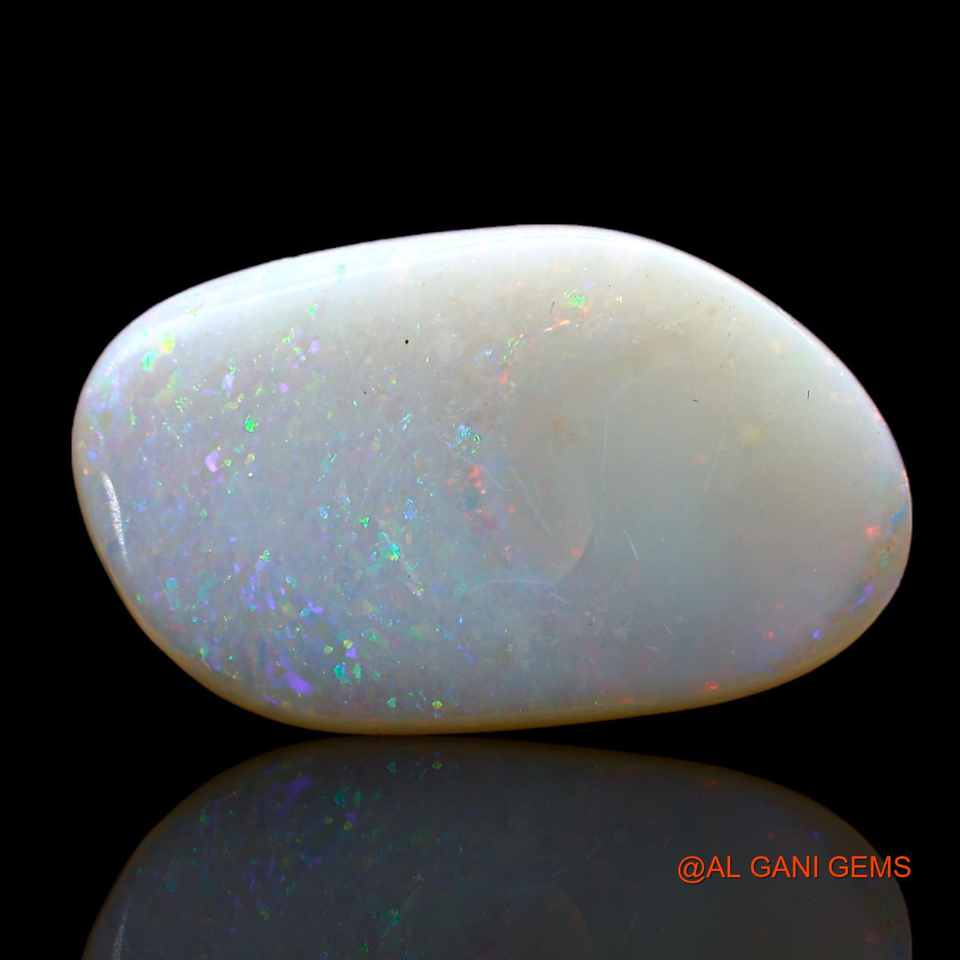 Natural Untreated Fire Opal Loose Gemstone Fancy Cabochon From Australia 5.00 Cts 18x11x4 mm AB-833