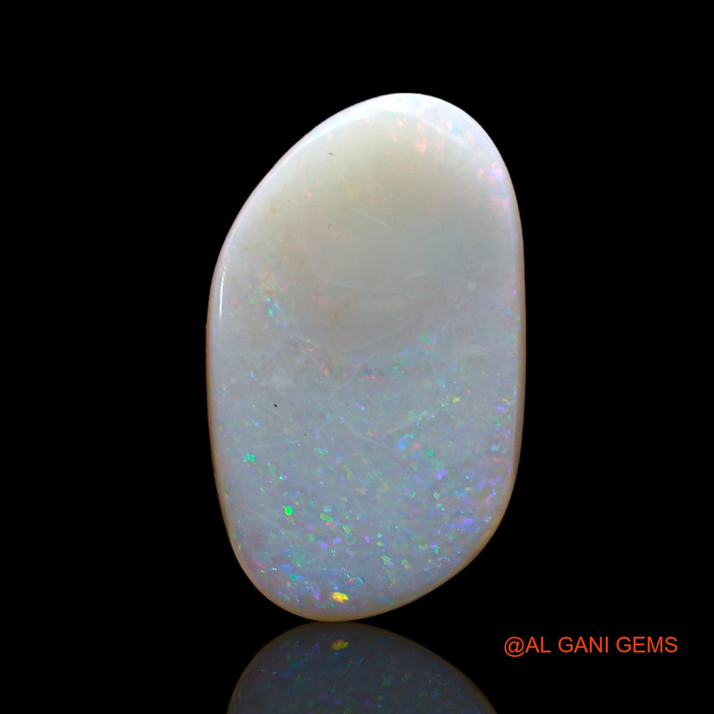 Natural Untreated Fire Opal Loose Gemstone Fancy Cabochon From Australia 5.00 Cts 18x11x4 mm AB-833