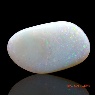 Natural Untreated Fire Opal Loose Gemstone Fancy Cabochon From Australia 5.00 Cts 18x11x4 mm AB-833