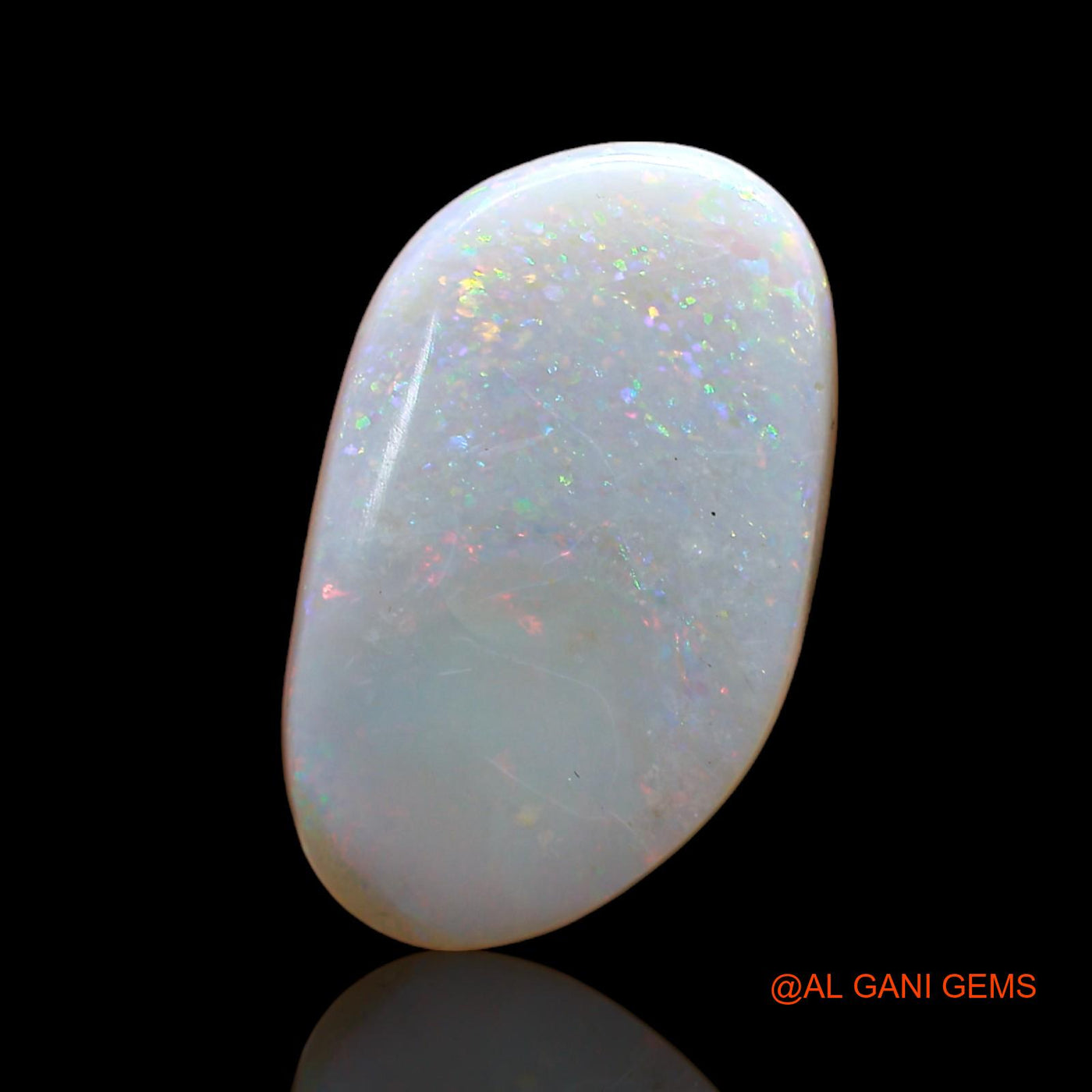 Natural Untreated Fire Opal Loose Gemstone Fancy Cabochon From Australia 5.00 Cts 18x11x4 mm AB-833