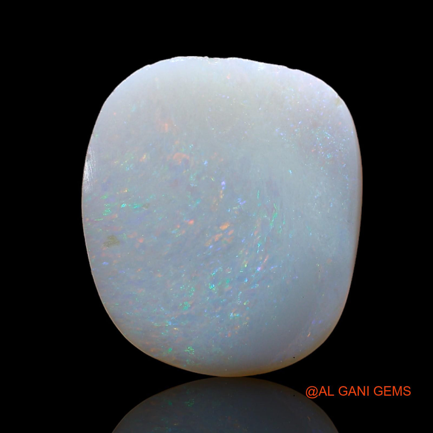 Natural Untreated Fire Opal Loose Gemstone Fancy Cabochon From Australia 3.00 Cts 15x13x2 mm AB-836